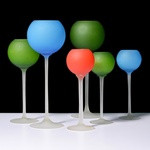 6 Carlo Moretti Stem SATINATO Glasses / Vessels, 15